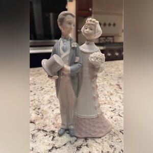 VINTAGE LLADRO WEDDING DAY BRIDE & GROOM #4808 FIGURINE-RETIRED